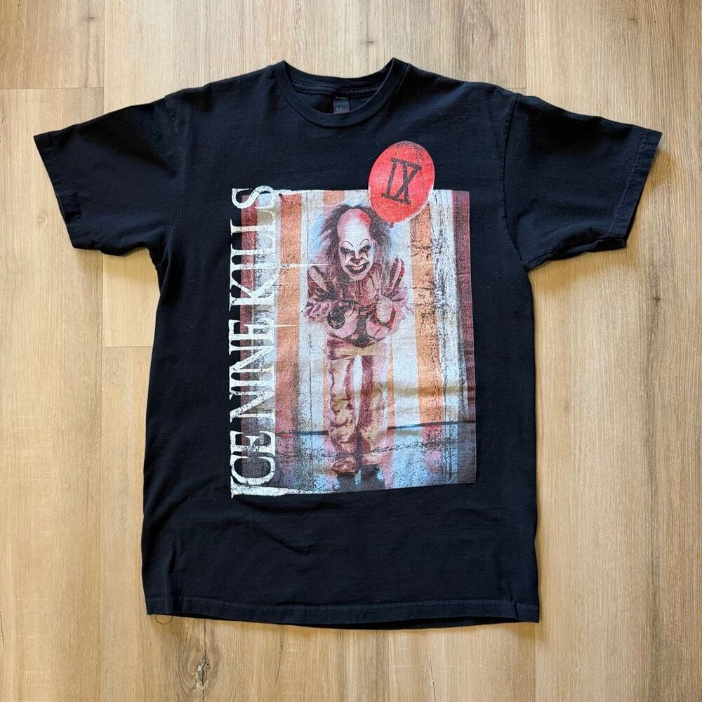 Ice Nine Kills Men’s Black Clown Shirt Da Da Da Back Hit Horror Metalcore Size M